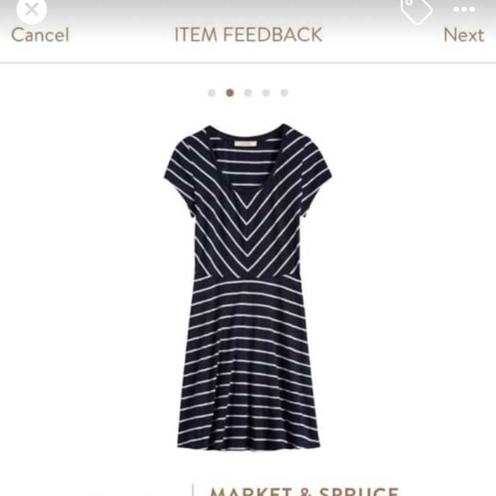 Market and Spruce striped jersey dress